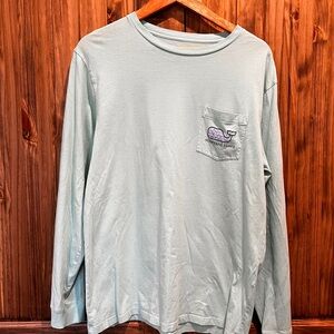 Vineyard Vines Men’s Long Sleeve Whale Pocket Tee EUC M
